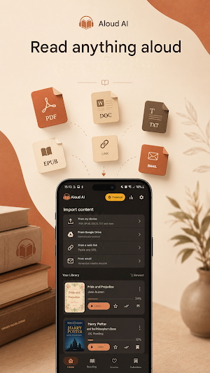 Aloud AI: PDF to Audiobook Screenshot 0