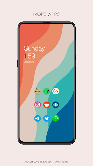 OxygenOS 12 round - icon pack Screenshot 2