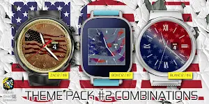 USA Flags watchface theme pack Screenshot 3