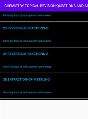 CHEMISTRY TOPICAL REVISION QUESTIONS AND ANSWERS Screenshot 0