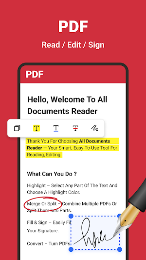 All Document Reader: PDF/Word Screenshot 1