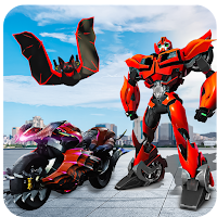 Flying Bat Robot Fighting Game