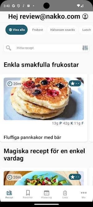 CoreWell – Hälsosamma Recept Screenshot 0