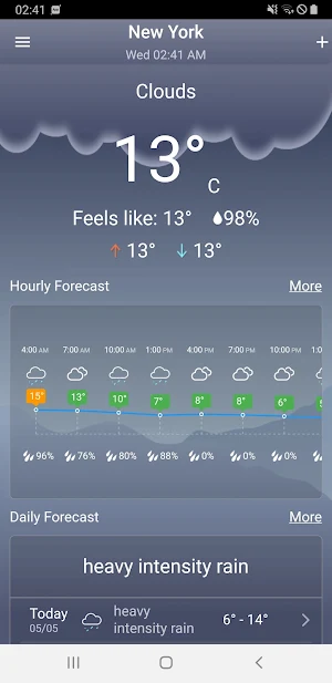 Weather Forecast Screenshot 0