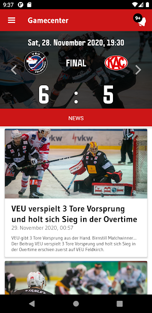 VEU Feldkirch App Screenshot 1