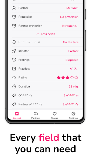 LoveLust: Sex tracker Screenshot 2