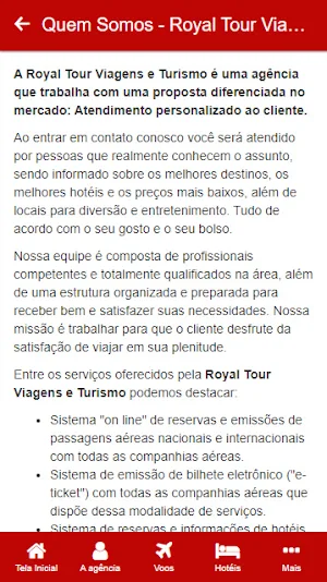 Royal Tour Viagens e Turismo Screenshot 1