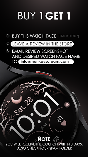 Halloween Rose Gold watch face Screenshot 3