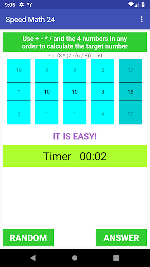 Speed Math 24 Screenshot 2