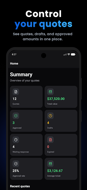 Quick Quote Screenshot 0
