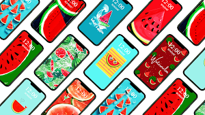 Cute Watermelon Wallpaper Screenshot 1