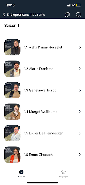 Entrepreneurs Inspirants Screenshot 1
