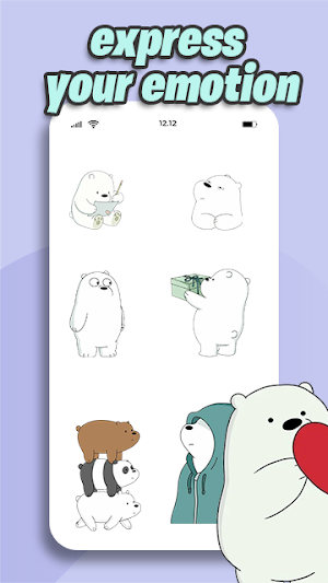 Oh My Bear Cute Stickers Screenshot 3