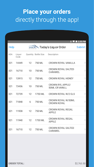 Liquor Orderer Screenshot 0