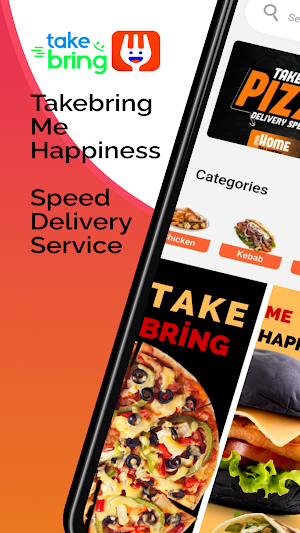 TakeBring, Food Delivery App Screenshot 0