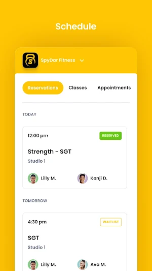 SpyDar Fitness Screenshot 2