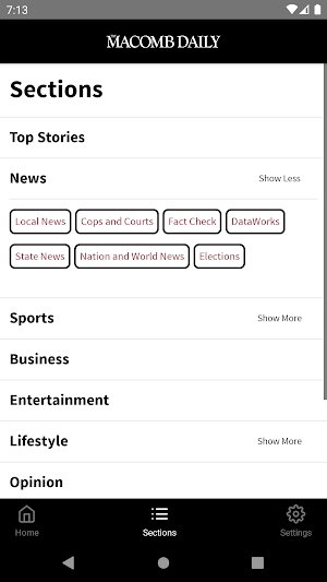 Macomb Daily Screenshot 2