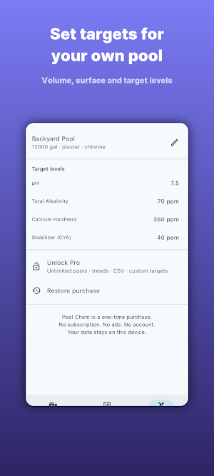 Pool Chemical Calculator Screenshot 2