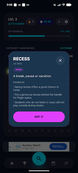 WordSearch Premium Word Puzzle Screenshot 2