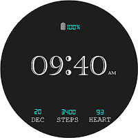 Digital Watch Face Key 005