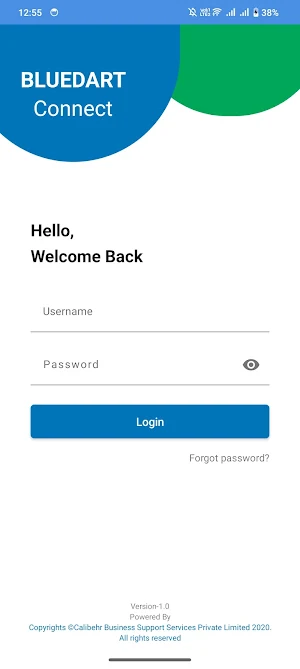 Bluedart Connect Screenshot 0