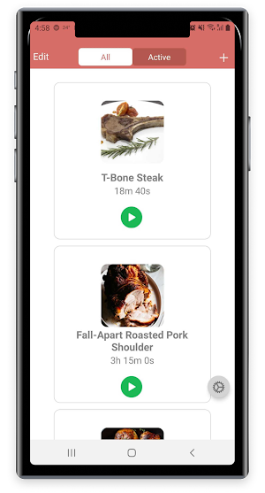 Multi Kitchen Timers & Recipes Screenshot 0