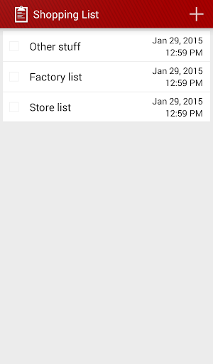 Shopping List Screenshot 0