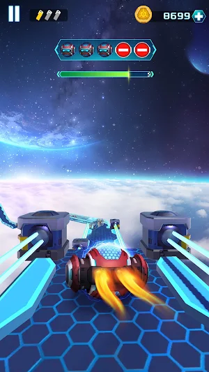 Space Rolling Balls Race Screenshot 0