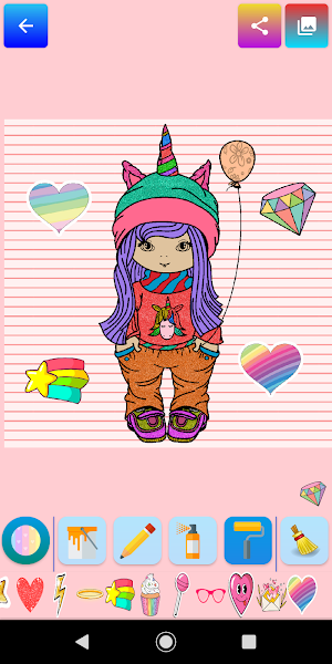 Unicorn Coloring for Kids Screenshot 2