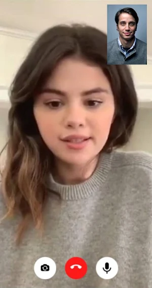 Selena Gomez Fake Prank Vid Call Screenshot 0