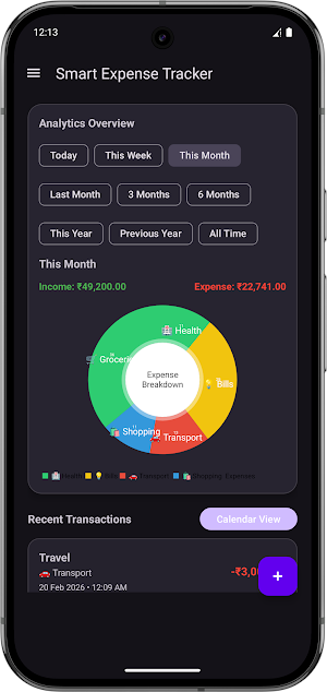 Smart Expense Tracker Screenshot 2