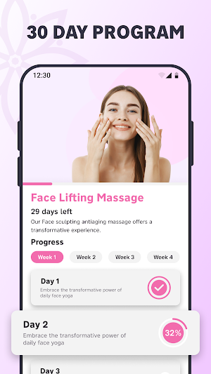 Face Yoga Exercise & Skin Care Screenshot 3