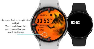 Orange Fox Watch Face Screenshot 2