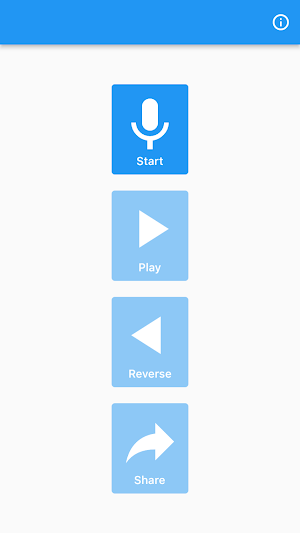 逆再生 - 録音した音声を逆再生 - reverse audio Screenshot 2