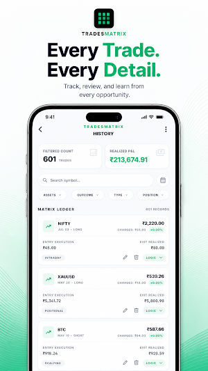 TradesMatrix: Trading Journal Screenshot 1