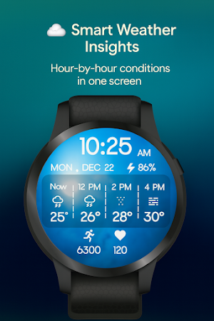 Hourly Weather Digital Watch Screenshot 3