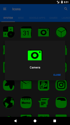 Green and Black Icon Pack Free Screenshot 3