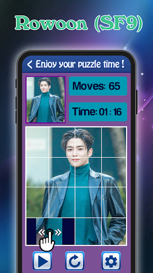 Slide Puzzle Rowoon (SF9) Game Screenshot 0
