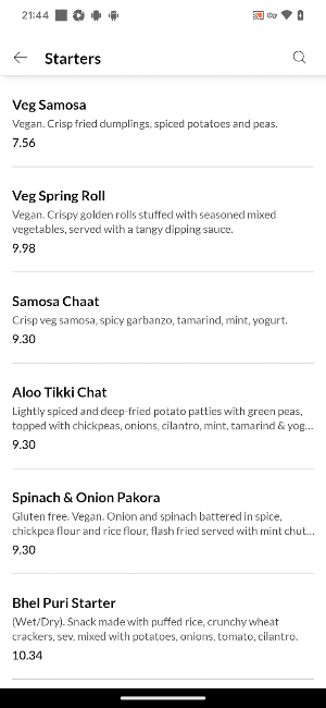 Celebrity Indian Kitchen & Bar Screenshot 1