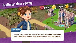 City Escape: Renovate Home and Garden Blast Story Screenshot 2