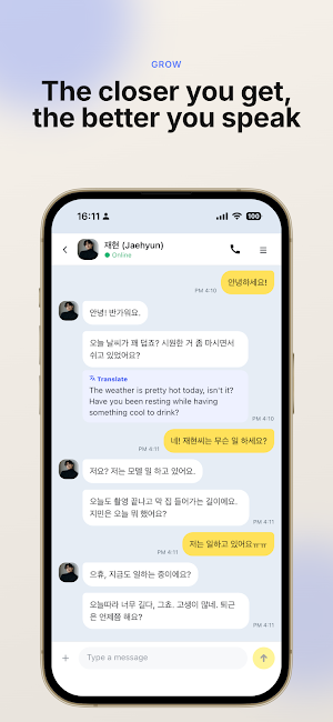 LangMate: AI Korean Friends Screenshot 2