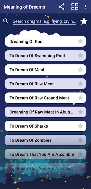 Meaning of dreams in English Screenshot 0