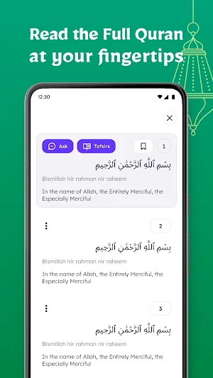 Quran Guide AI & Qibla Screenshot 2