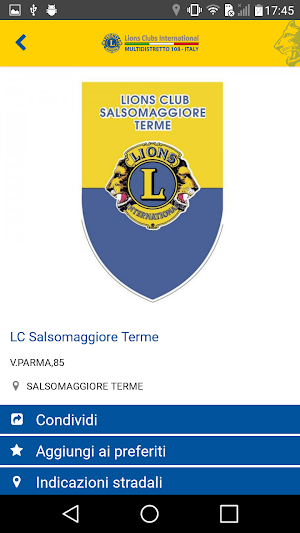 Distretto Lions 108 Tb Screenshot 3