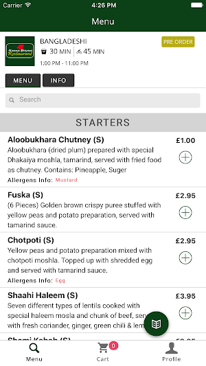 Nanna Biriyani Romford Screenshot 0