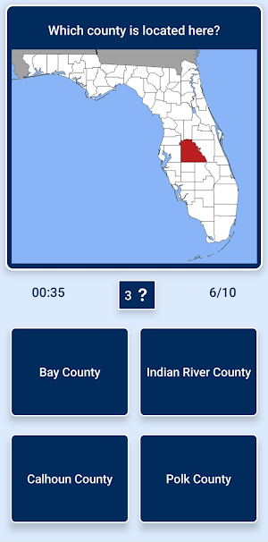 Florida Map - Geography Quiz Screenshot 0