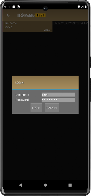 IFS Mobile (Test) Screenshot 0