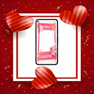 Valentine card frame template Screenshot 3