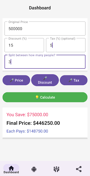 Discount Calculator Screenshot 2