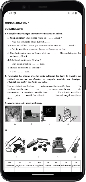 Tiếng Pháp Lớp12 - Nâng cao Screenshot 2